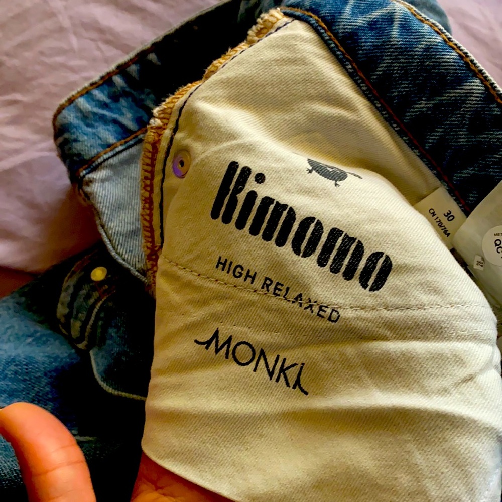 MONKI JEANS  NEVER WORN